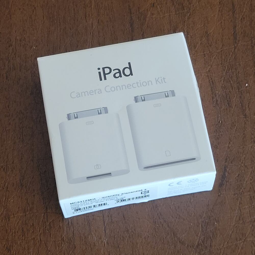 Genuine Apple iPad Camera Connection Kit MC531ZM/A (A1362 & A1358) New open box